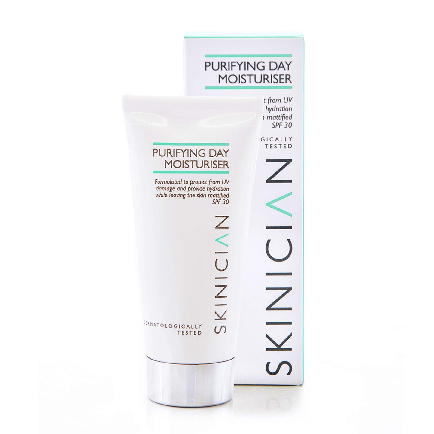 SKINICIAN Purifying Day Moisturiser SPF30 - Lightweight Moisturising Face Cream for Oily Skin - Mattifying Lotion - Anti-Wrinkle Face Moisturiser - Hydrating Formula Suitable for Problem Skin (50ml)