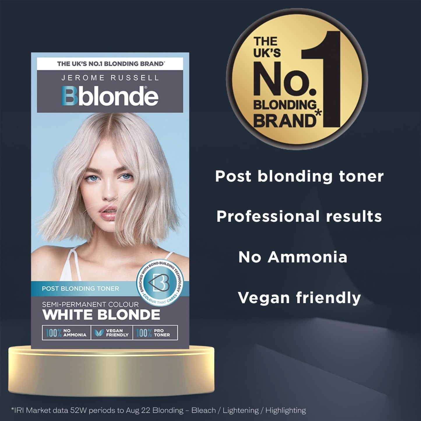 Jerome Russell Bblonde, Semi-Permanent Hair Toner, White Blonde