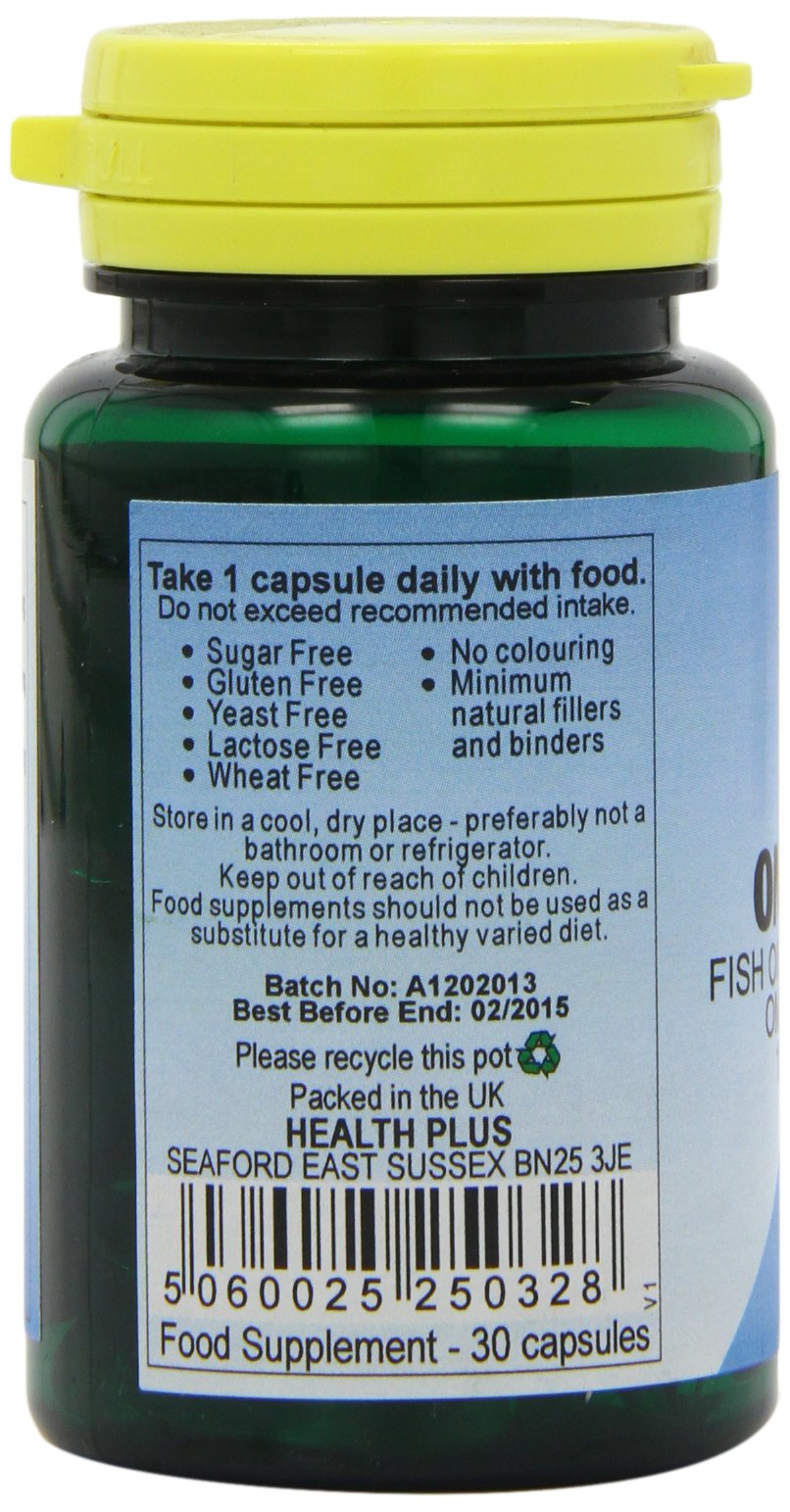 Health Plus Omega-3 Epa 1000mg : Fish Oil Supplement - 30 Capsules, in a planet-friendly 99% recycled pot