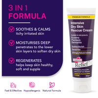 Hopes Relief Hope's Relief Natural Intensive Dry Skin Cream VALUE 6 PACK BUNDLE for Face,Hands,Body Moisturiser, Eczema, Psoriasis and Dermatitis Treatment ideal for dry itchy skin and irritated skin 60g