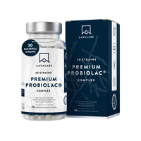 Bio Cultures Complex [ 120 Billion CFU ] 30x Bacterial Strains incl. Lactobacillus Acidophilus & Bifidobacterium per Serving - 90 Capsules - 3rd Party Tested