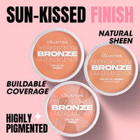 Collection Cosmetics Bronze Glow, Highly Pigmented Bronzer, 15g, Mosaic Sunkissed