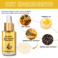 Trendyfave 3PCS Bee Venom Essence Oil Drops - Natural Belly Button & Body Oil for Lymphatic Drainage, Relaxation, Detox Formula, Skin Care, Digestive Support - Fast-Absorbing Pure Oil for Holistic Wellness
