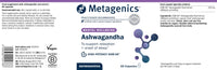 Metagenics Ashwagandha 500mg - Supports Mental Clarity and Hormone Balance - High-Strength Supplement - 60 Capsules