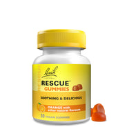 RESCUE Rescue Day Gummies (30 Pack), Supports Normal Mental Performance, Orange Flavour, Flower Essences, Alcohol Free Vegan Gummies, Pack of 30