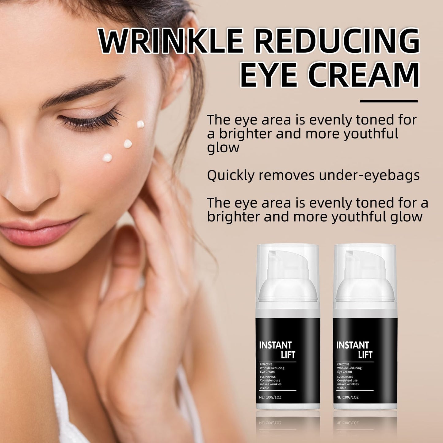 AWHXJLY Instant Lift Plus - Face Lift,Instant Eye Lift Cream for Puffiness and Bags Under Eyes,Instant Wrinkle Serum,Available on Face,Eye and Neck,Tightens Delicate Skin