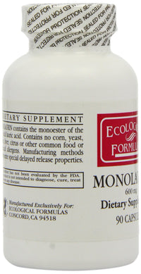 Ecological Formulas Monolaurin 600mg - 90 Capsules