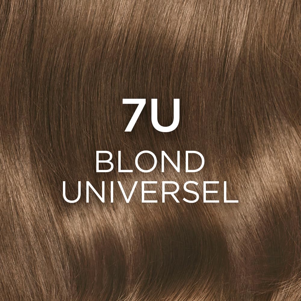 Mixa L'Oréal Paris - Permanent Hair Colour Kit - Ammonia Free - Covers 100% White Hair - Excellence Cream Universal Nudes - Shade : Universal Blonde (7)