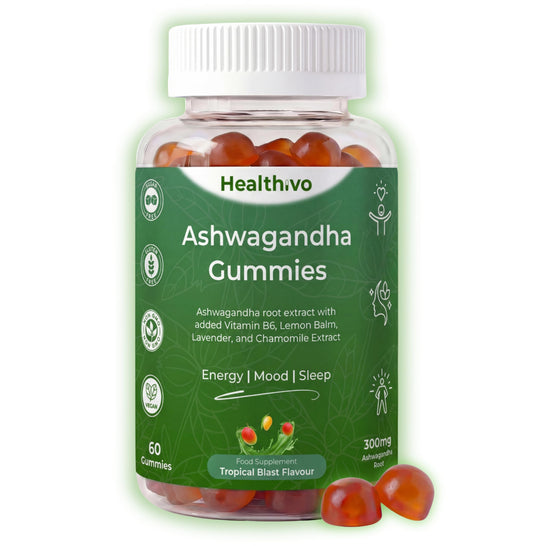 Healthivo® Ashwagandha Gummies High Strength 300mg, 60 Gummies, Vegan
