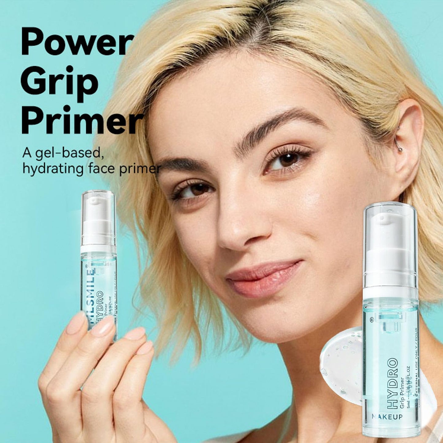 LYNTYAOU Face Primer, Pore Primer Under Foundation, Oil-control Long Lasting Makeup Moisturizing Power Grip Foundation Primer, Clear Makeup Base Priming Formula for Flawless Skin Oil Control