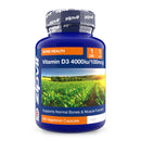 Zipvit Vitamin D3 4000IU Softgels, High Strength Vitamin D Supplement, Immune Support, 12 Months Supply, 360 Vegetarian Easy to Swallow Softgels