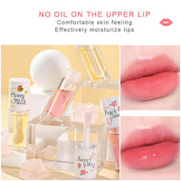 GEEWHILE Hydrating Lip Oil Set, Long-lasting Clear Lip Gloss Set For Teenage Girls, Fruit Flavoured Lip Oil Plumping & Moisturizing, Lip Glow Balm Liquid Lipstick for Women Lip Care (2PCS)