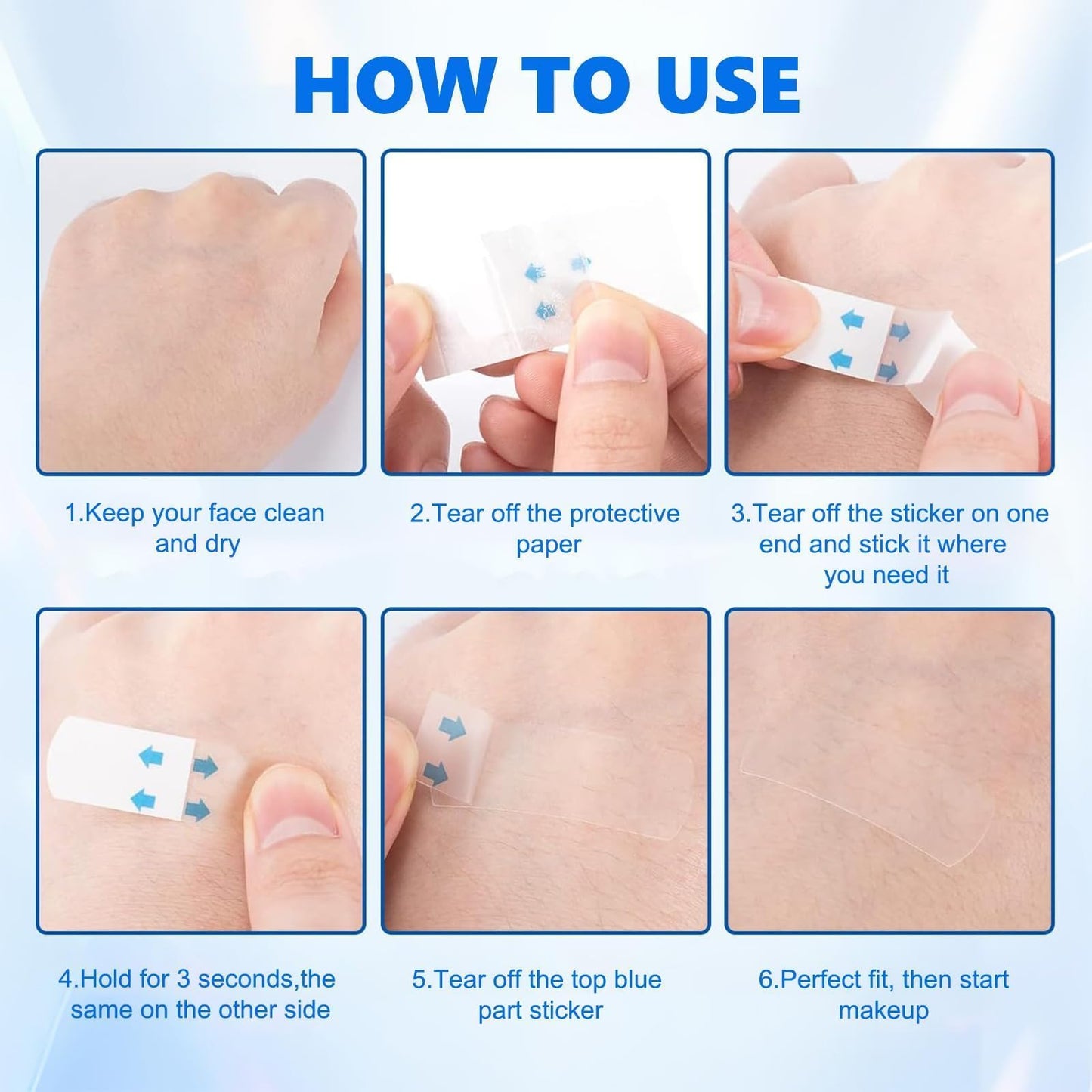 LFWZRY 120 Pcs Face Lift Tapes for Facial Wrinkles Reduction, V Line Facial Tape Lifts Invisible Waterproof Stickers, Instant Makeup Facade Lift Tool for Hide Wrinkles Double Chin Saggy Eye Skin