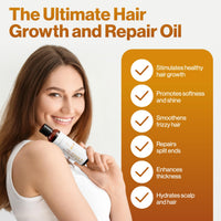 Organic Castor Oil with Rosemary, Argan, Jojoba, Almond & Coconut Oil - Natural Hair Loss Treatment
