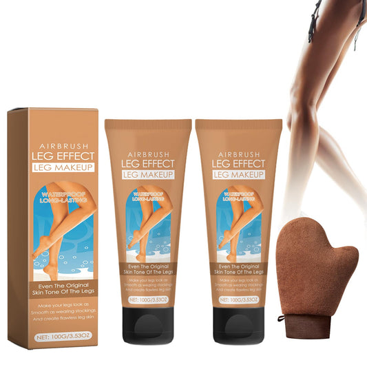 Bploar Self Tanning Cream Self Tanning Lotion Self Tanniers Cream Natural Sunless Self Tanning Cream with a Self Tanning Glove, for Face Body Legs and Arms (Wheat, 2 pcs)