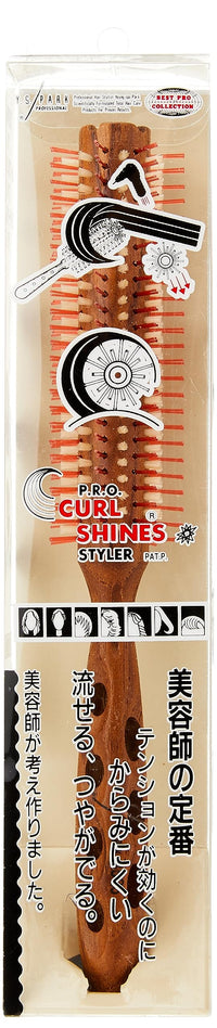 Y.S.PARK Y.S. Park, Hair Brush 34 x 215 mm - Pack of 1, Brown
