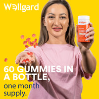 Wellgard High Strength Vitamin D3 Gummies 3000 IU - 60 Vegan Vitamin D Gummies Adults, Chewable Vitamin D, Mixed Berry Flavour