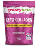 Keto Collagen by Groovy Keto | Bovine Collagen Peptides Powder + MCT C8 Powder | Hydrolysed Collagen & MCT C8 Oil | Sugar Free | Keto Friendly | Collagen Supplements | Unflavoured