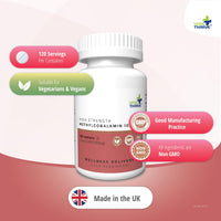 Vita Thrive VitaThrive® Vitamin B12 1000µg Tablets – High Strength Methylcobalamin Vitamin B12 Supplement for Energy, Cognitive Function & Nervous System Support – Vegan Tablets – 120 Tablets