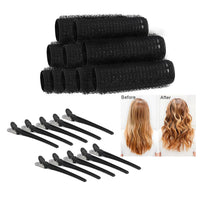 Aifrymne Premium Small Size Hair Rollers Set 20mm Self Grip Curlers for Short and Fine Hair, Includes 10 Rollers and 10 Clips, Ideal for DIY Styling and Salon Use No Heat Needed