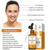 Premium 20% Vitamin C Serum for Face with Hyaluronic Acid (30 ml), Anti Aging & Wrinkle Facial Serum for Women & Men, Antioxidant, Fades Dark Spot, Boost Skin Collagen, Hydrate & Brighten