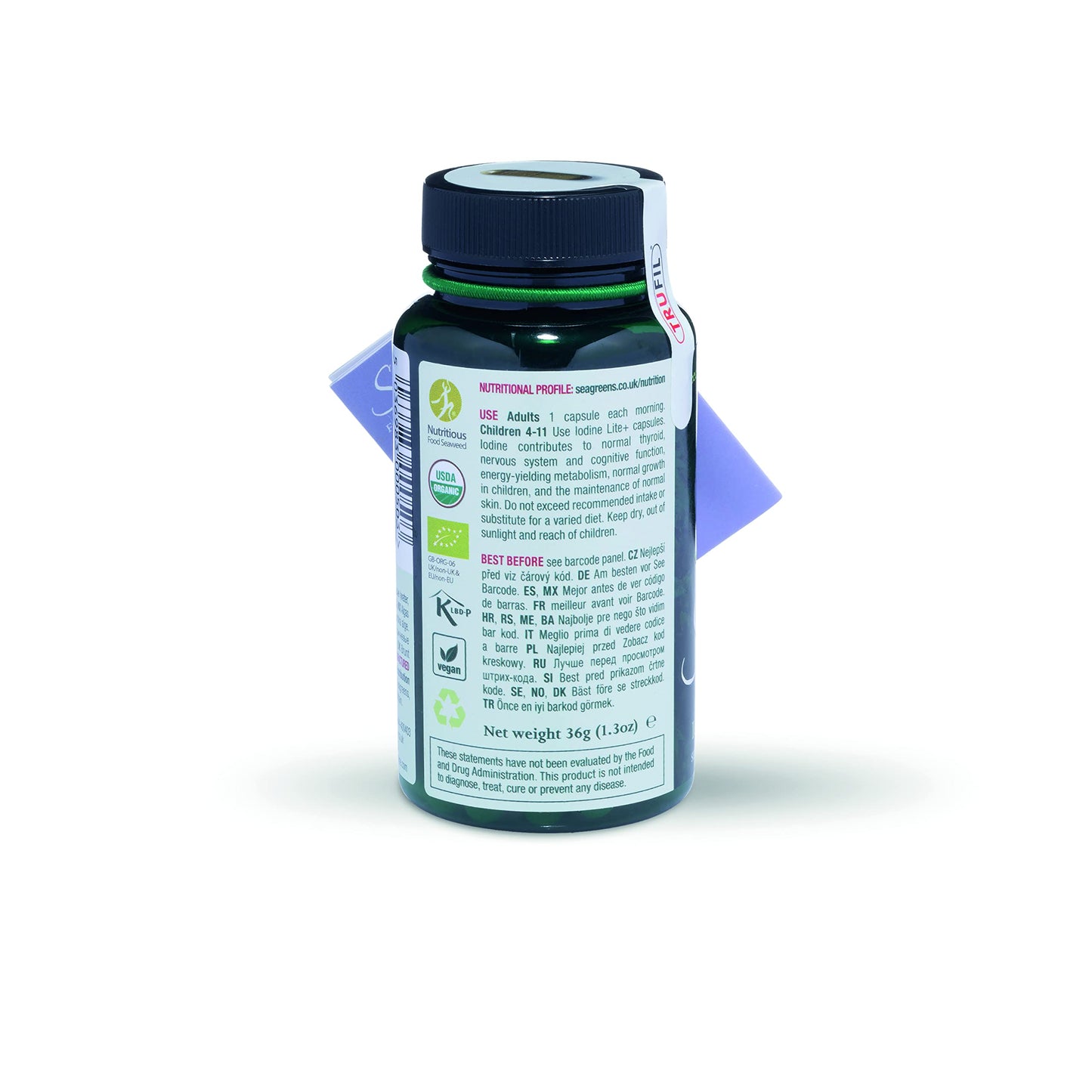 Seagreens, Seaweed Food Supplement, Iodine+ (Capsules 60)