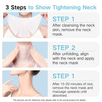 Firming Rejuvenating Neck Mask, Neck Mask For Tightening And Firming, Neck Tightening Mask With Hyaluronic Acid, Sheet Neck Masks For Wrinkles, Moisturizing Mask For Neck Line Romoval, 6PCS