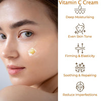 Deep Vita C Capsule Cream, Deep Vitamin C Golden Capsule Face Moisturizer, Vita C Golden Capsules Face Moisturizer with Collagen & 5% Niacinamide - Anti Wrinkles - Hydrating Skin Care (50G/1.76 OZ)
