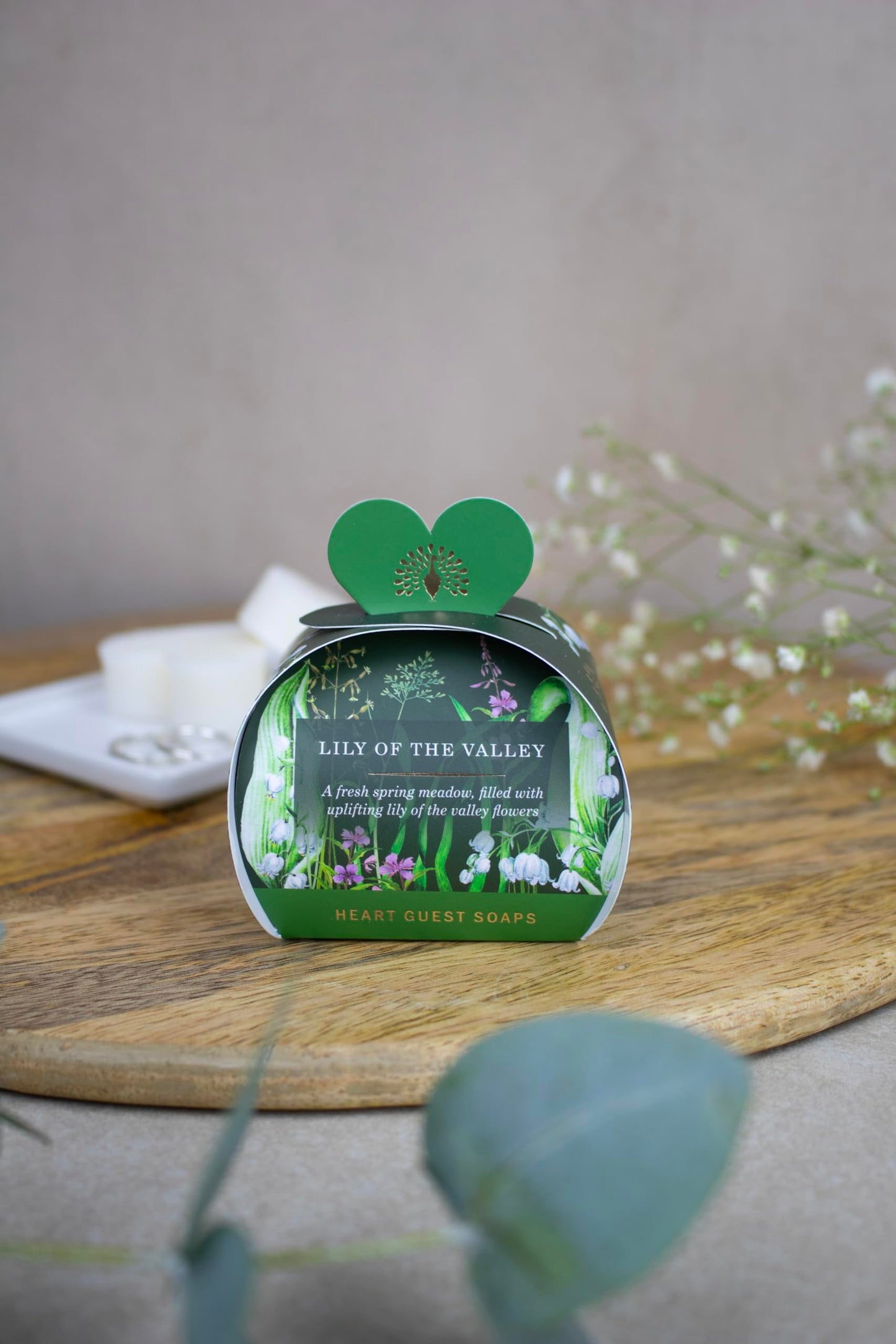 The English Soap Company, Luxury Packed Guest Soaps, Lily of the Valley, 3x20g