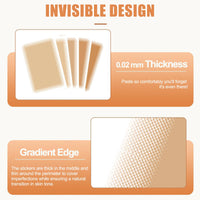 Pothenika Tattoo Cover Up Patch, 15 PCS Scar Cover Up Sticker, Waterproof Tattoo Cover Up Tape Invisible Concealer Sticker, Natural Skin Scar Cover Breathable Body Sticker, Scar Patches