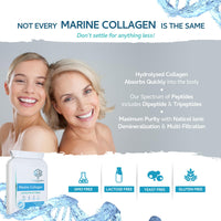 swiss bioenergetics Marine Collagen 600mg 60 Capsules - Highly Bioavailable Naticol® Type 1 Produced by enzymatic hydrolysis ensuring The Highest Levels of oligopeptides with Maximum Purity