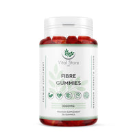 Fibre Gummies 3000MG - Vegan - One Month Supply - Berry Flavour Prebiotic Tapioca Chicory Root - High Strength Fibre Supplement