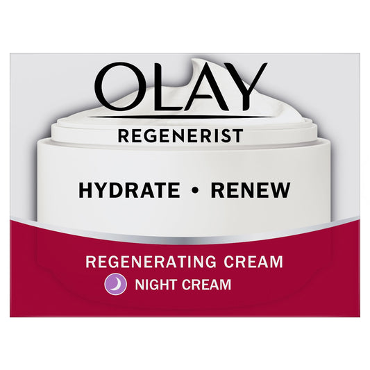 Olay Regenerist Regenerating Night Cream, Smooths the Look of Wrinkles At Night, 50 ml