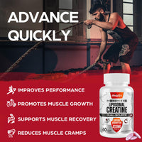 Joiavvy Liposomal Creatine Monohydrate Tablets 4220mg, 60 Chewable Pure Creatine Tablets, Added Creatine HCl, 15X Absorption, Creatine Powder Alternative, Gym Supplement for Men & Women, Vegan (120 Tablets)