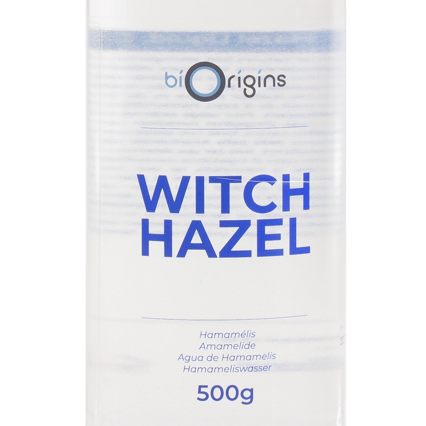 Mystic Moments | Witch Hazel Liquid | INCI: Hamamelis Virginiana – Alcohol | Natural Skin Toner | Astringent & Soothing Extract | Cosmetic Grade | Oil & Problem Skin Care | 500g