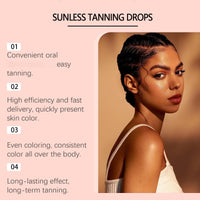 OuXing Sunless Tanning Drops,Self Tanning Drops without Sun Damage,T/anning D/rops for Face Body,Natural Self Tanners Liquid D/rop,Bronzing Dr/ops,Gradual Tan Moisturiser,Face Ta/nning Dro/ps,F/ace Tan