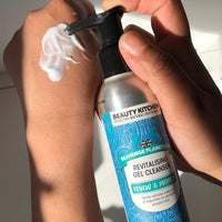 Beauty Kitchen - Seahorse Plankton + Revitalising Gel Cleanser 150ml - Removes Redness, Oil & Impurities - Hydrating Makeup Remover - Vegan/Cruelty Free