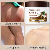 SinceReal Coconut Body Butter 200g, Coconut Oil Body Cream for Dry Skin, Nourishing, Hydrating, Softens Skin
