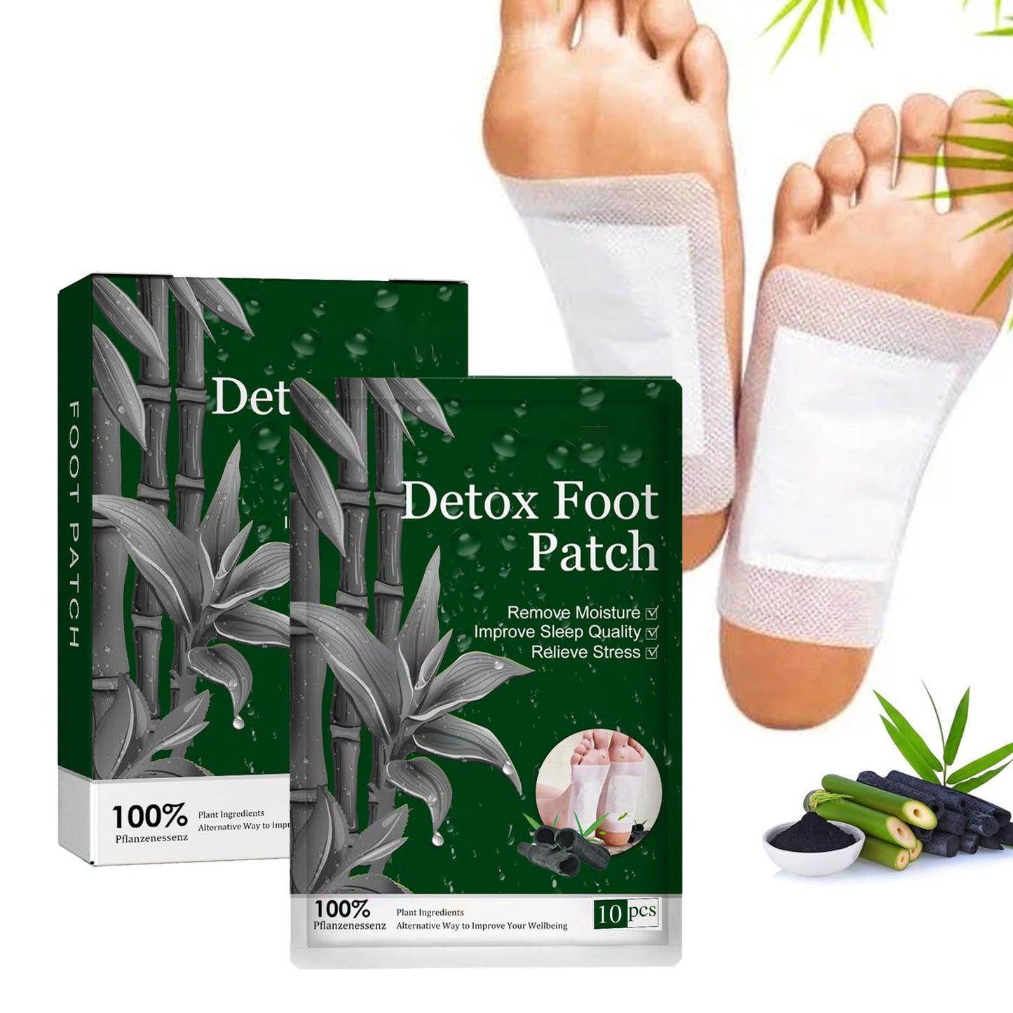 Nexolla Foot Patch, Foot Patch, Detoxification Foot Plaster, Detox Plaster Foot, Improve Sleep Quality, Promote Blood Circulation, Relieve Fatigue, Detoxify the Feet