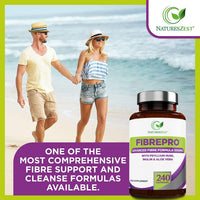 Fibre Pro 1000mg - Fibre Supplement - Psyllium Husk Capsules - Prebiotic Fibre with Psyllium Husk, Inulin, Aloe Vera & Flaxseed – Psyllium Husk Fibre - UK Made - 4 Month Supply - Packaging May Vary