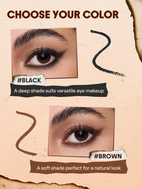 SHEGLAM Gel Glide Eyeliner Pencil Creamy Waterproof Smudgeproof Longwearing Eyeliner-Black