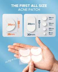 LitBear Pimple Patches, Large Acne Patches for Face, Chin, or Body, Acne Spot with Tea Tree & Calendula Oil, Hydrocolloid Bandages for Acne Skin (100 Patches)