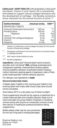 LithoLexal Joint Health 60 Tablets (1 Month Supply)