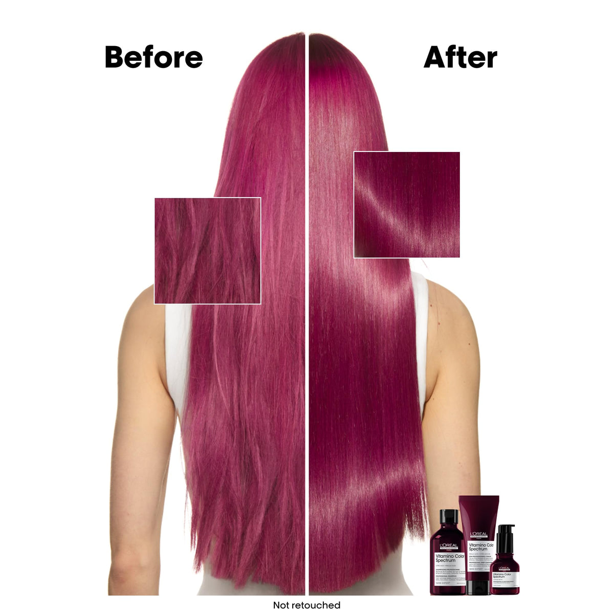 L'Oréal Professionnel Paris COLOURED HAIR CARE: Ideal for all colour-treated hair, this luxurious creamy shampoo cleanses thoroughly without stripping your beautiful shade.
