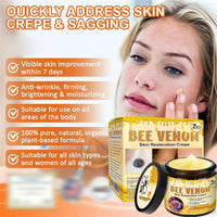 OXGPAL Bee Venom Skin Restoration Cream, Professional Bee venom Skin Treatment Cream, Bee Venom Comprehensive Creams, Firming Moisturizing & Repair Reduces Blemishes for All Skin Type (2 Bottle*60ML)