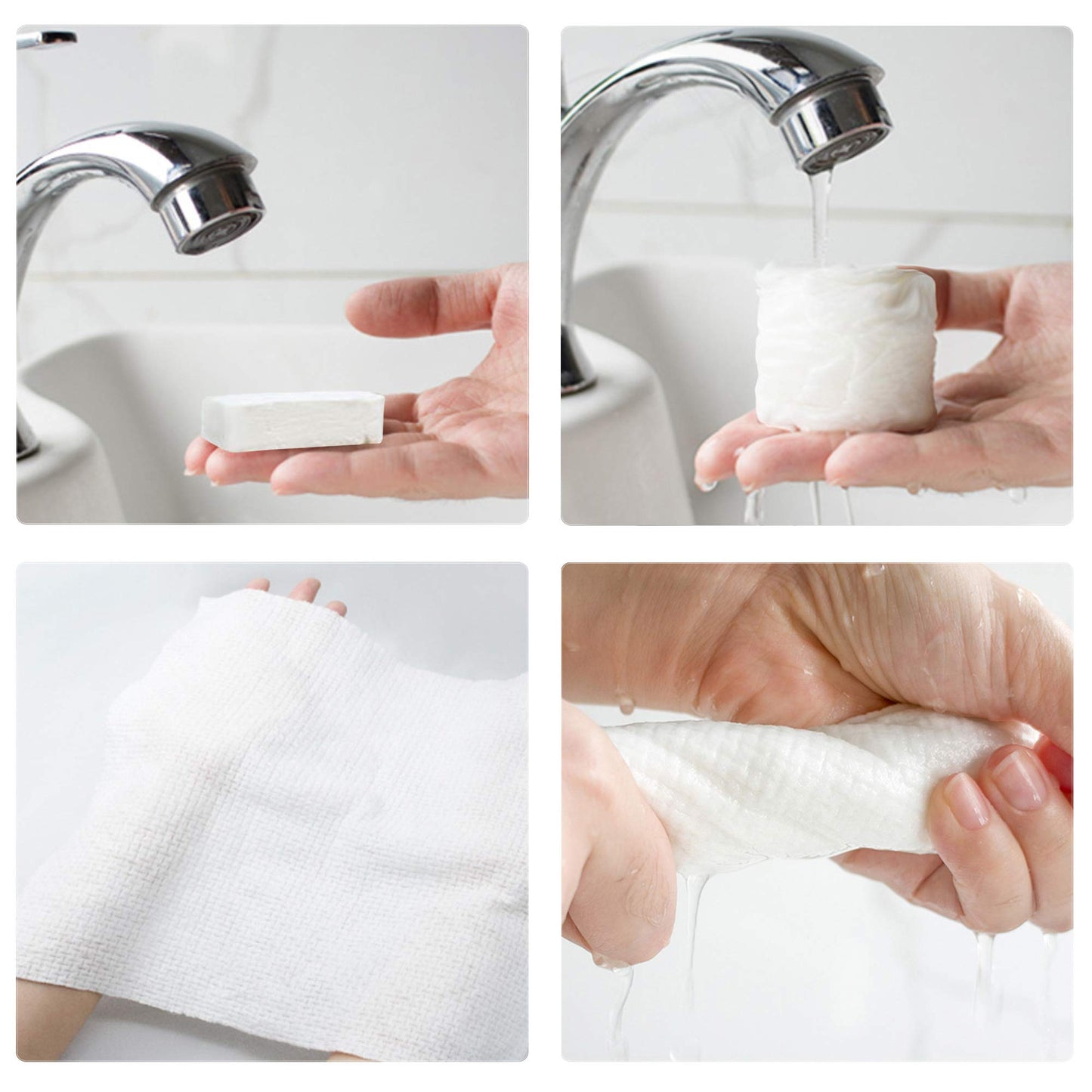 ohihuw Disposable Towel Thicker Style Magic Compressed Towel Large Size Coin Tissue Portable Washcloth Reusable for Travel Camping Hiking Outdoor Sports Beauty Salon