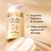 OLAY TOT EFF MOISTURISER CRM Olay Total Effects 7-In-1 Anti-Ageing Moisturiser With Spf15, Niacinamide, Vitamin C And E, 50 Ml