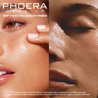 Phoera PHOERA Grip Hydrating Makeup Primer – 12H Longwear Face Primer, Hyaluronic Acid & Portulaca Oleracea Extract, Smooths & Hydrates For All Skin Types, Flawless Makeup Application, Oil-Free