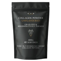 A | P | E APE Nutrition Collagen Powder Peptides 400g | 100% Grass-Fed Unflavoured Bovine | 40 Servings | Type 1 & 3 Ancestral High Protein Premium Supplement | for Women & Men Hair, Skin, Muscle & Nail Health