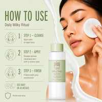 Pixi Milky Tonic, Calming & Hydrating Tonic Containing Jojoba Milk, Infused with Oat Extract to Soothe, Alcohol-Free Daily Nourishing Toner, 8.5 fl oz/ 250 mL
